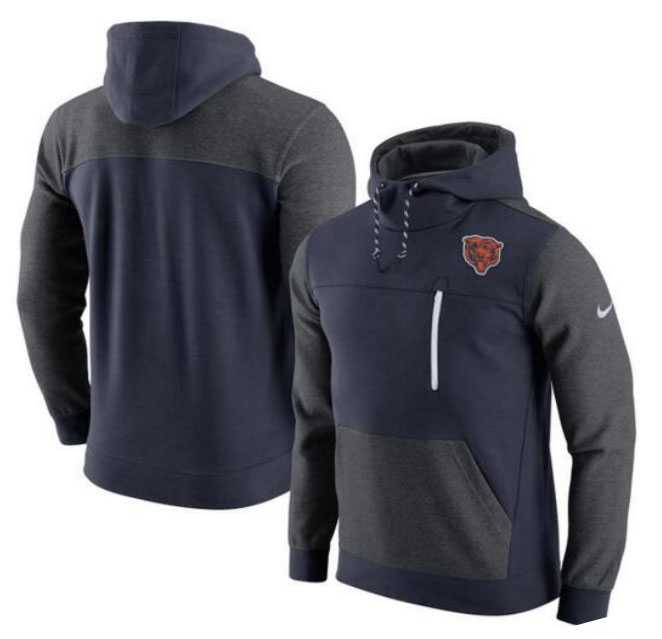 Men's Chicago Bears Nike AV15 Fleece Pullover Hoodie Navy Charcoal FengYun,We sell and wholesale Men's Chicago Bears Nike AV15 Fleece Pullover Hoodie Navy Charcoal FengYun on line form chian!
